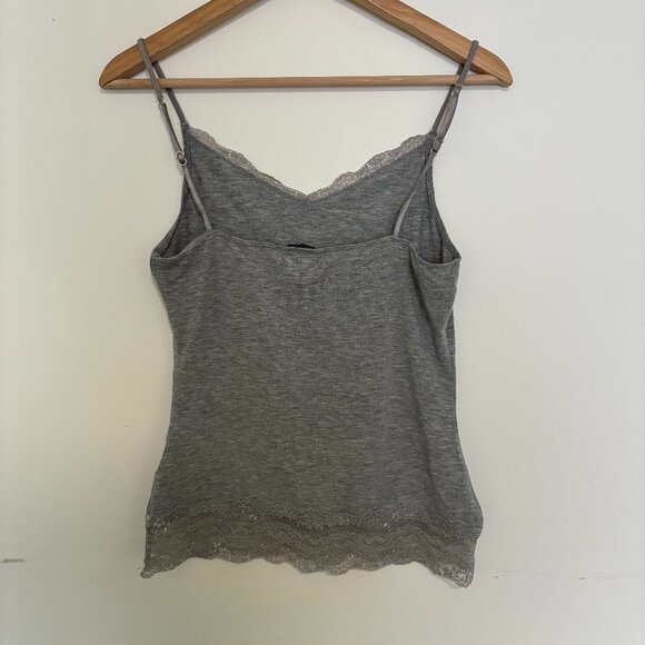 Jack Wills Grey Ribbon Lace Tank Top - Picture 2 of 4